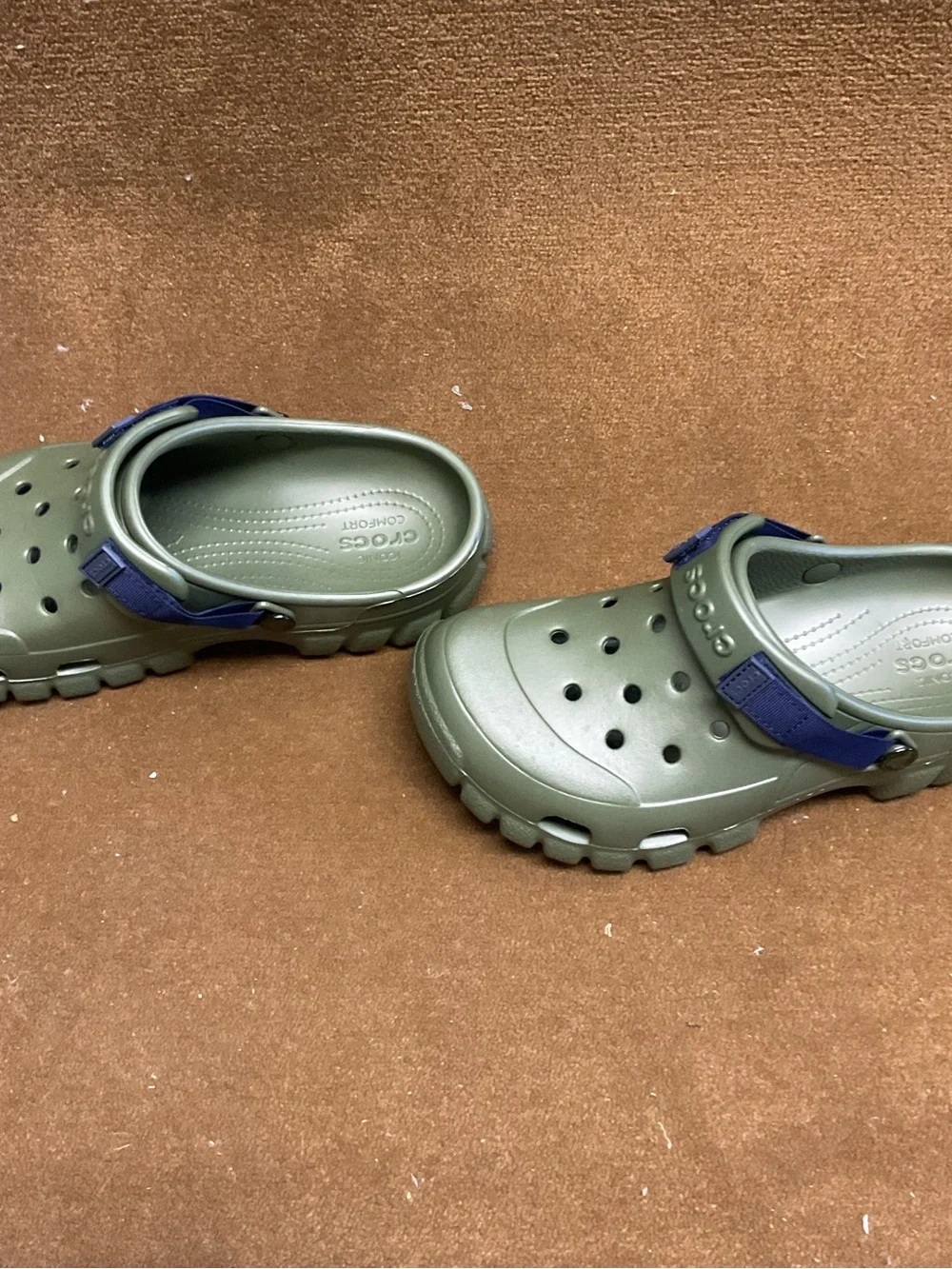 Crocs Off Road Sport Clog Army Green Rugged Outdoor Shoes Mens US 8